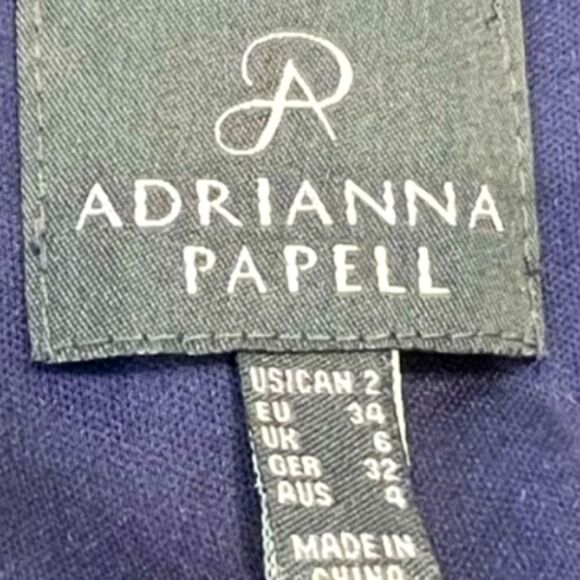 Adrianna Papell Illusion Neckline Navy Lace Sheath Dress - Picture 10 of 12